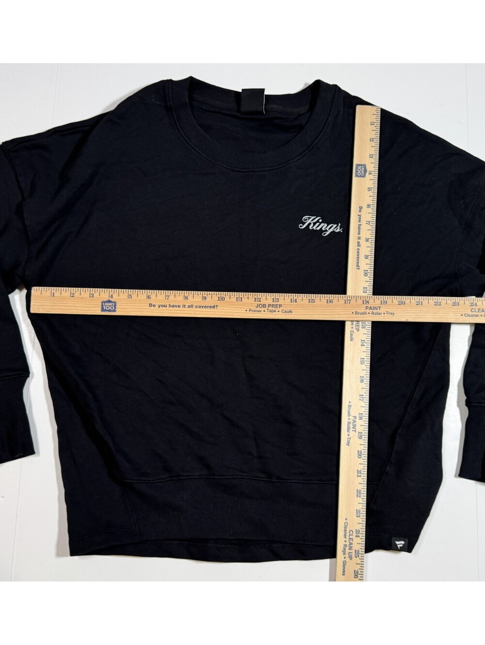 Los Angeles Kings Adrian Kempe #9 Black Script Sweatshirt Women's Medium NWT - Picture 5 of 7
